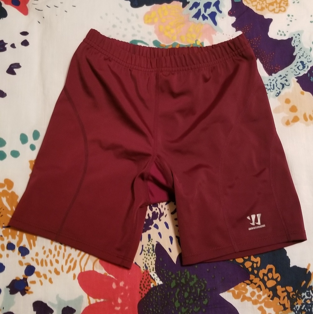 Warrior Lacrosse Maroon Compression Shorts